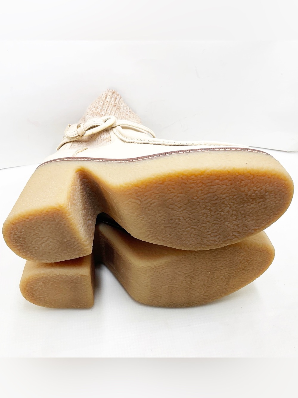 {Sam Edelman} SIDNEY Platform Ribbed Knit Cuff Booties - Picture 11 of 16